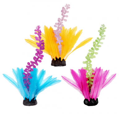 AQUATOP Vibrant Seaweed & Grape Plants (3 Pack) Silicone Aquarium Decor, SD-MULTI08